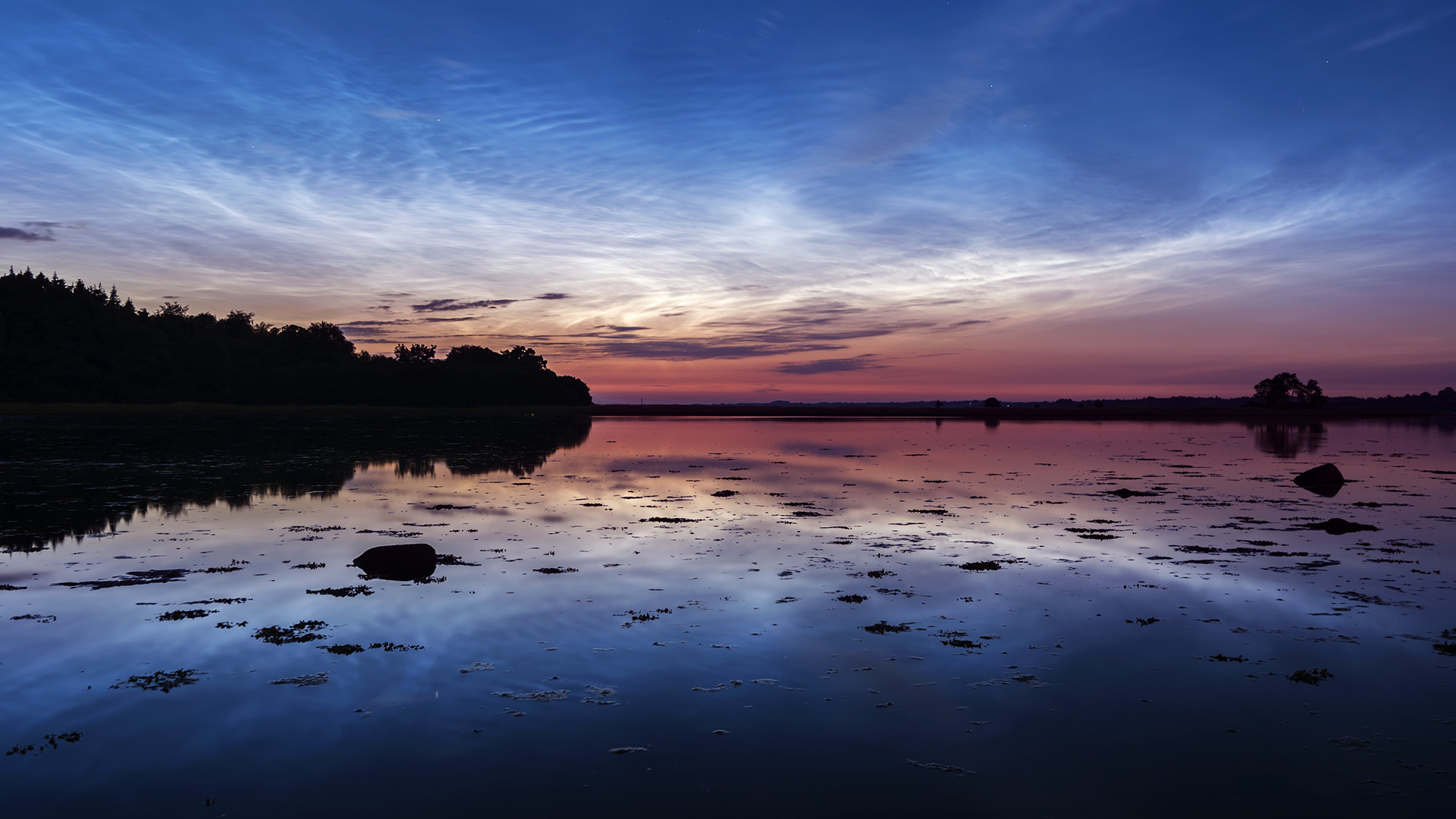 Timelapse af nattehimlen - Noctilucent Clouds over Denmark